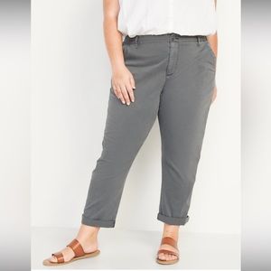 Women’s Old Navy High-Waisted OGC Chino Pants 3x Gray Panther